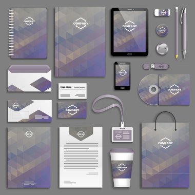 Kurumsal kimlik şablon seti