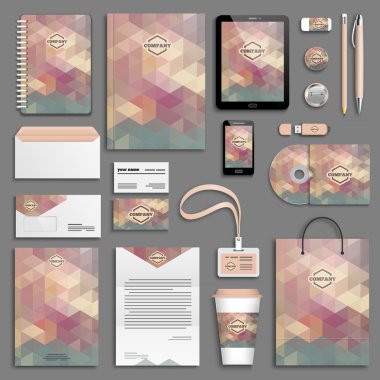 Kurumsal kimlik şablon seti