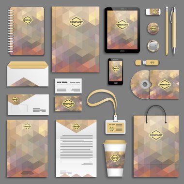 Kurumsal kimlik şablon seti