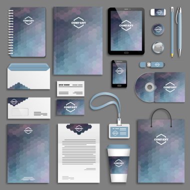 Kurumsal kimlik şablon seti