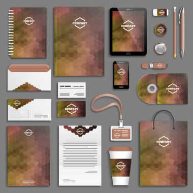 Kurumsal kimlik şablon seti