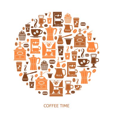 kahve simgeleri ayarlandı