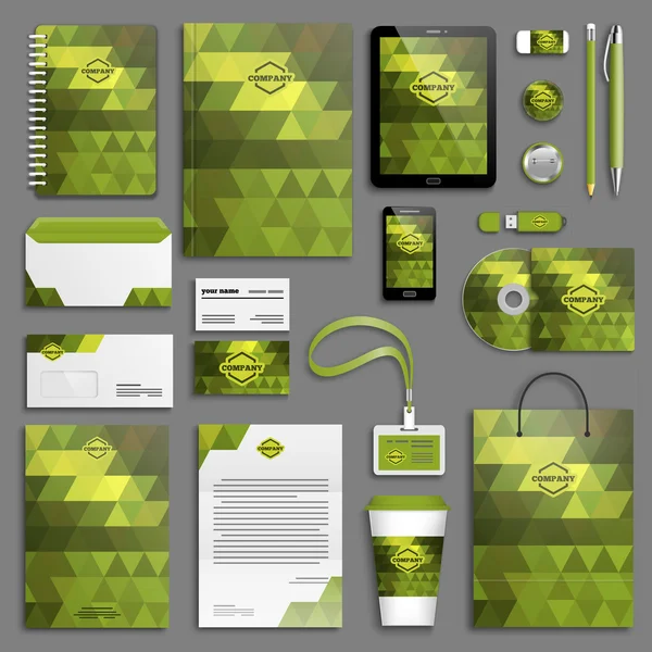 Corporate identity template set — Stock Vector