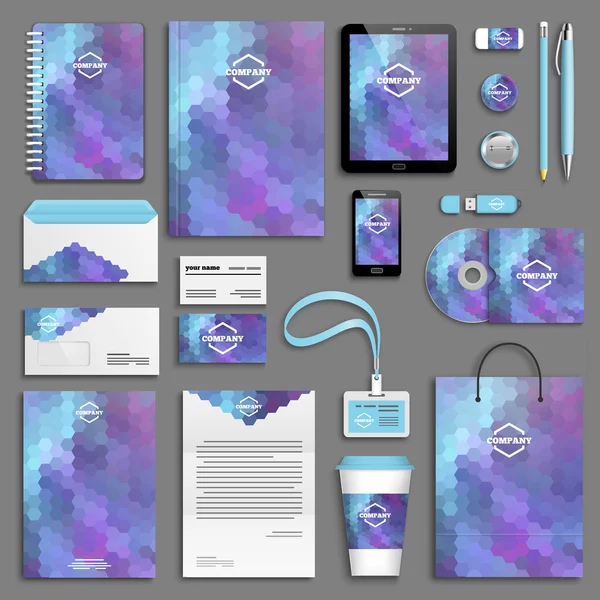 Corporate identity template set — Stock Vector