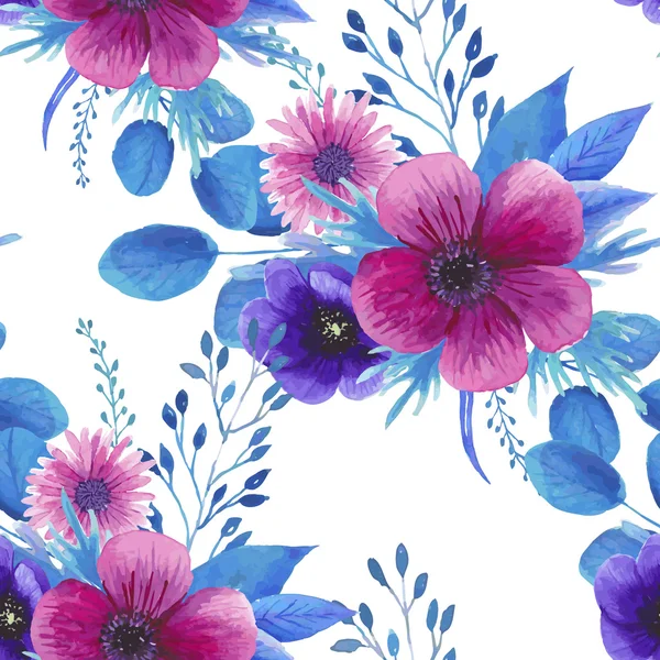 Modèle floral sans couture — Image vectorielle