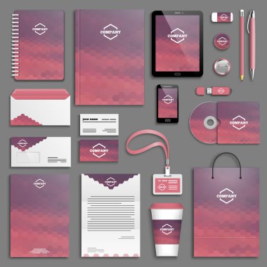 Kurumsal kimlik şablon seti