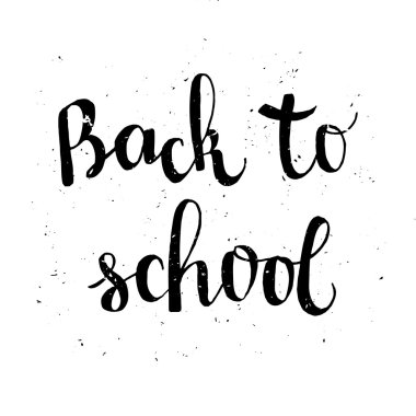 Okul posterine geri dön