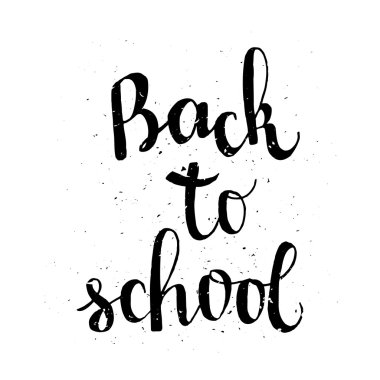 Okul posterine geri dön