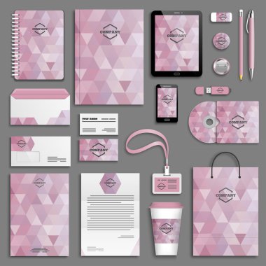 kurumsal kimlik şablonları kümesi