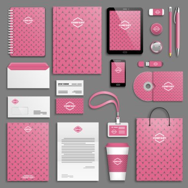 kurumsal kimlik şablonları kümesi