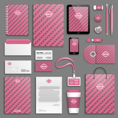 kurumsal kimlik şablonları kümesi