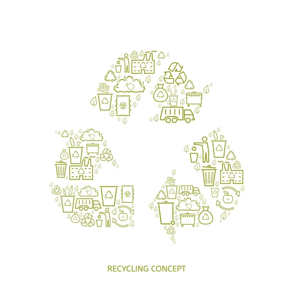 Concept d'icône de recyclage — Image vectorielle