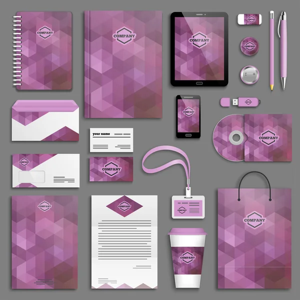 kurumsal kimlik şablonları kümesi