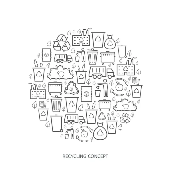 Concept d'icône de recyclage — Image vectorielle