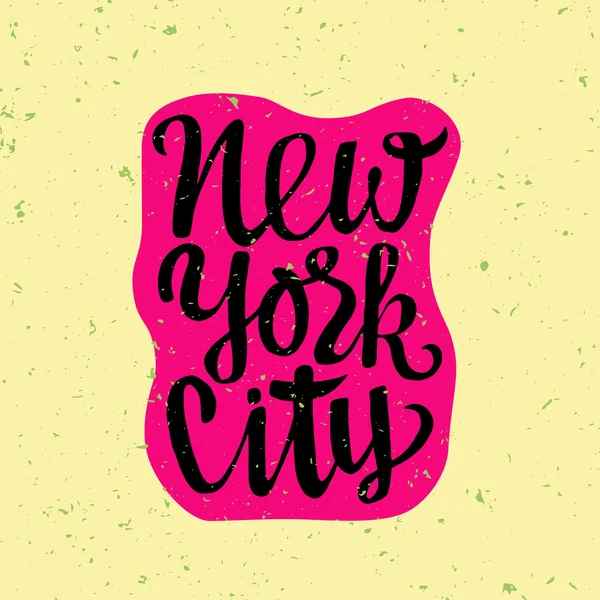 Poster with New York city inscription — Stock Vector