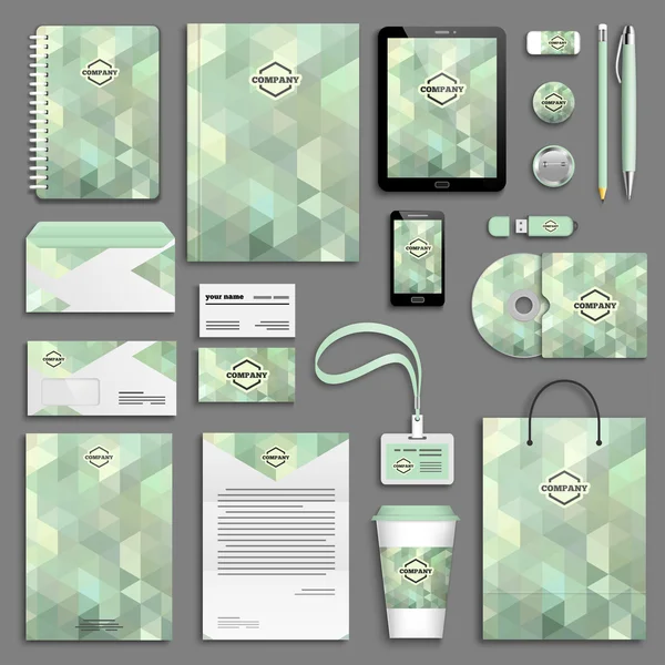 kurumsal kimlik şablonları kümesi