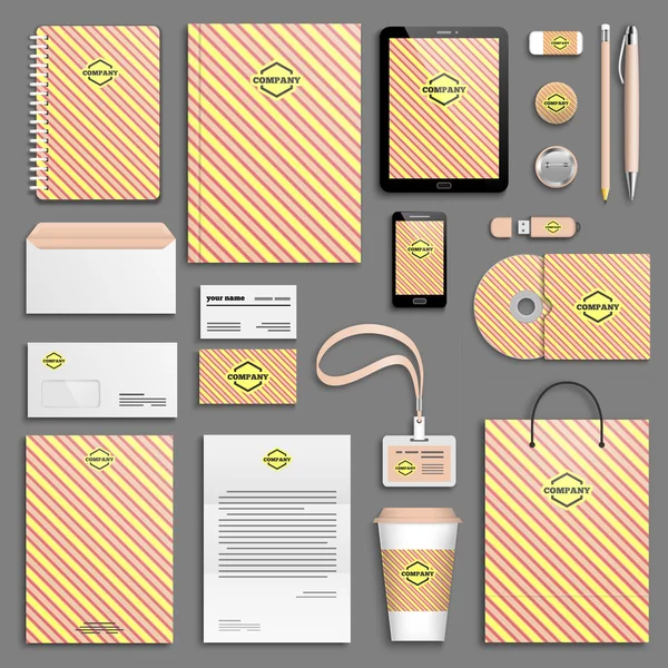 kurumsal kimlik şablonları kümesi