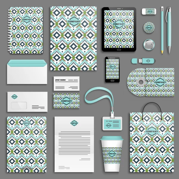 Corporate identity templates set — Stock Vector