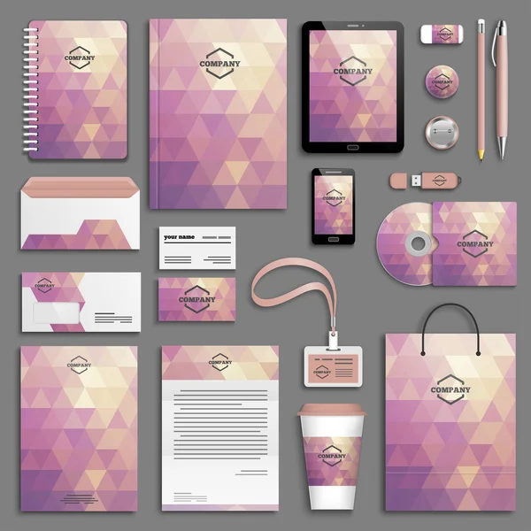 kurumsal kimlik şablonları kümesi