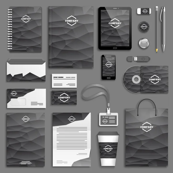 kurumsal kimlik şablonları kümesi