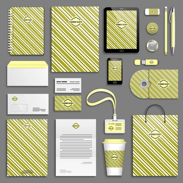 Corporate identity templates set — Stock Vector