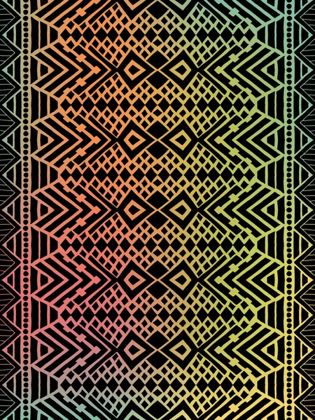 아즈텍 부족 패턴 — 스톡 벡터