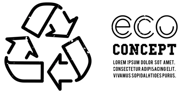 Concept d'icône de recyclage — Image vectorielle