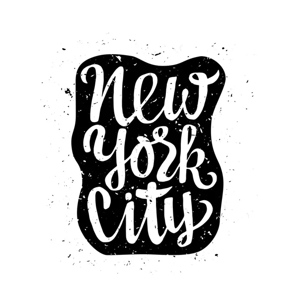 With New York city inscription — Stock Vector