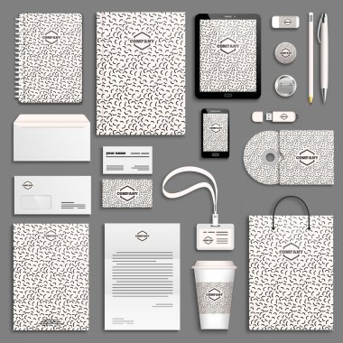 Kurumsal kimlik şablon seti.