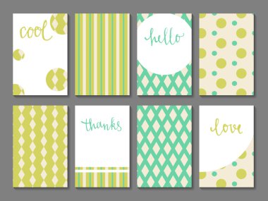 Set of printable journaling cards