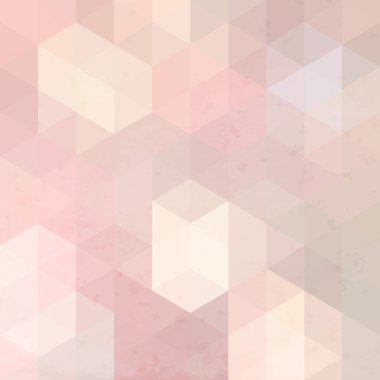 Pink geometric retro background