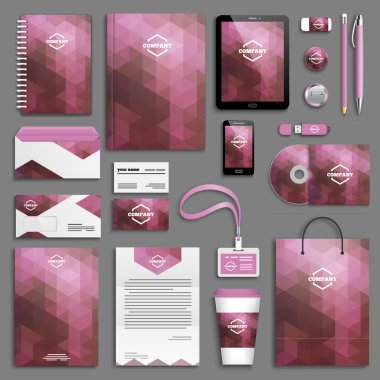 Kurumsal kimlik şablon seti.