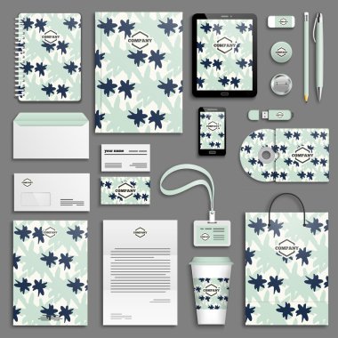 Kurumsal kimlik şablon seti.