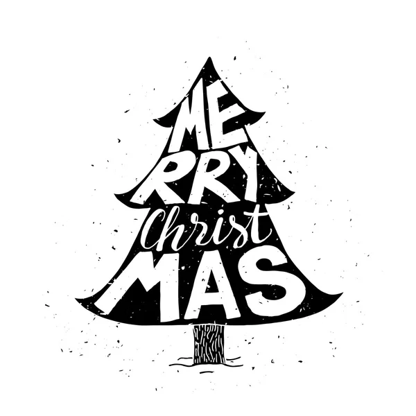 Carte de voeux sapin de Noël — Image vectorielle