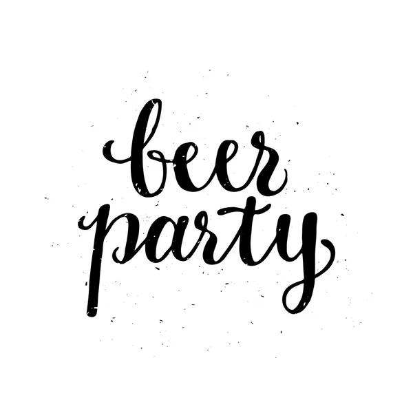 Étiquette Beer Party . — Image vectorielle