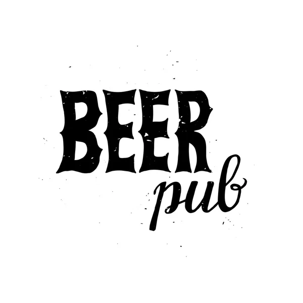 Etiqueta del pub de cerveza . — Vector de stock