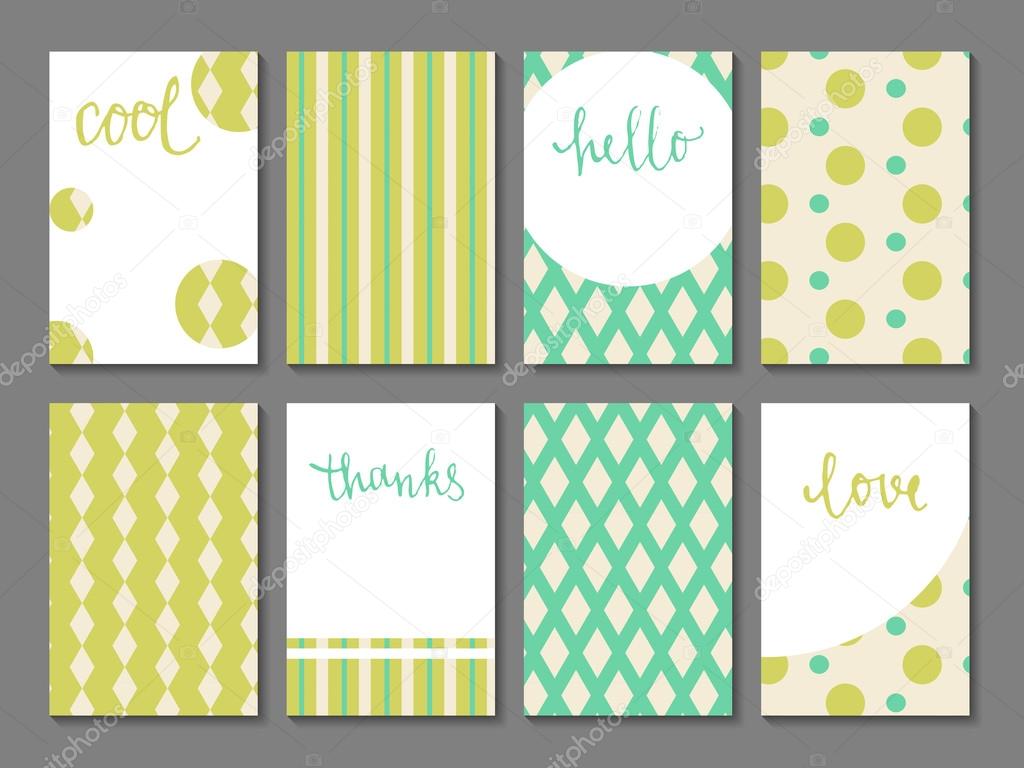 Set of printable journaling cards