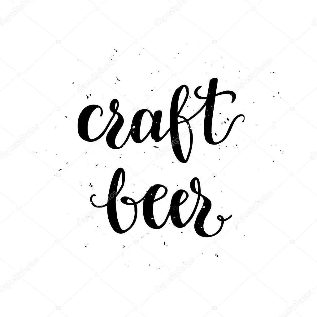 Craft beer label.