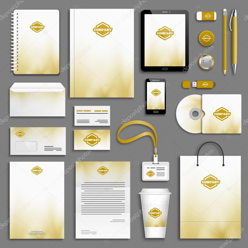 Corporate identity template set.