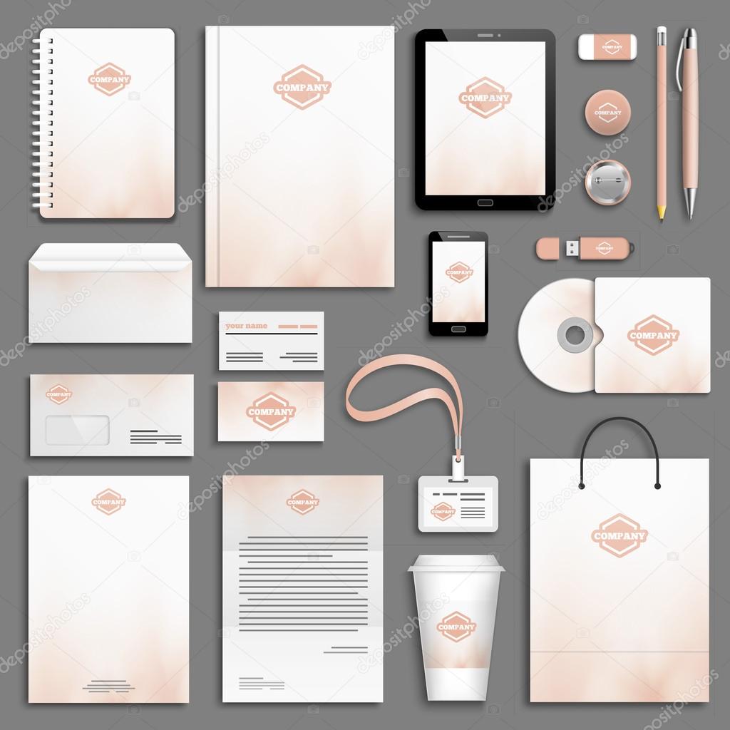 Corporate identity template set.