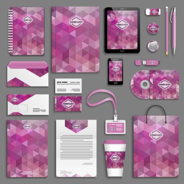 Kurumsal kimlik şablon seti