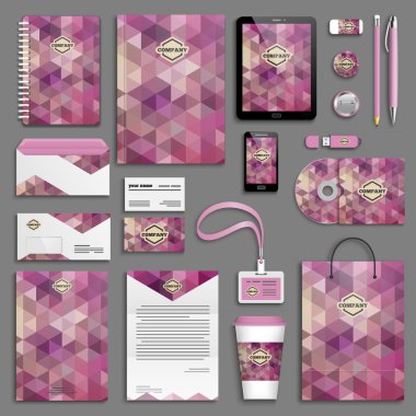 Kurumsal kimlik şablon seti