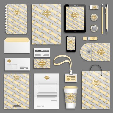 Kurumsal kimlik şablon seti