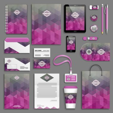 Kurumsal kimlik şablon seti