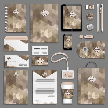 Kurumsal kimlik şablon seti