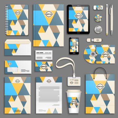 Kurumsal kimlik şablon seti