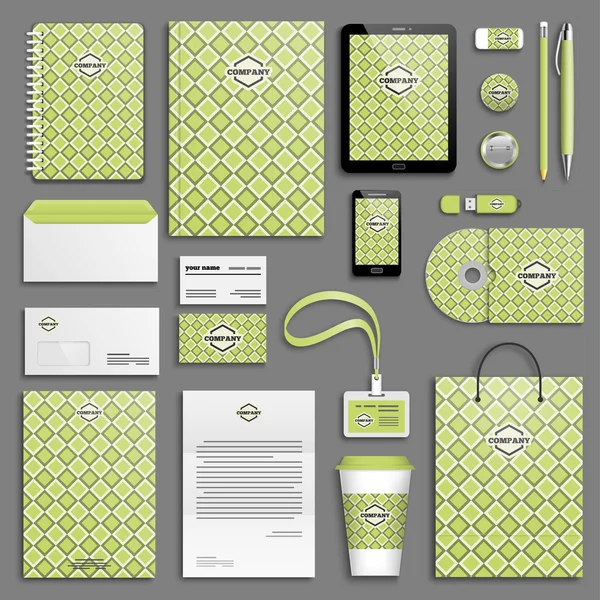 Corporate identity template set — Stock Vector