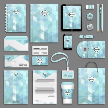 kurumsal kimlik şablonları kümesi