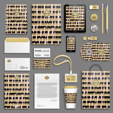 kurumsal kimlik şablonları kümesi