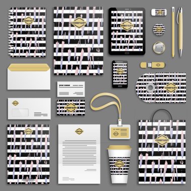 kurumsal kimlik şablonları kümesi